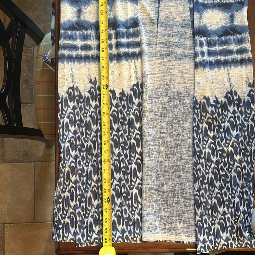 Navy and White Duster Cardigan - Picture 6 of 6